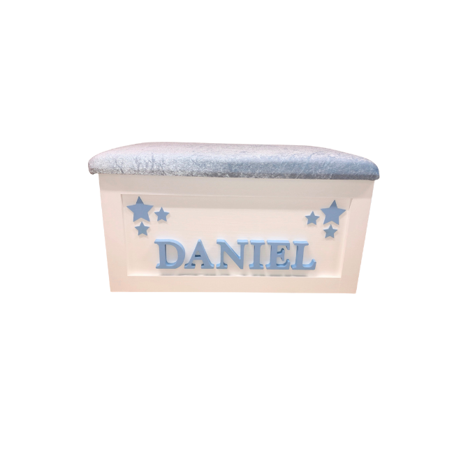 Personalised Children's Toy Box - Cluster Stars