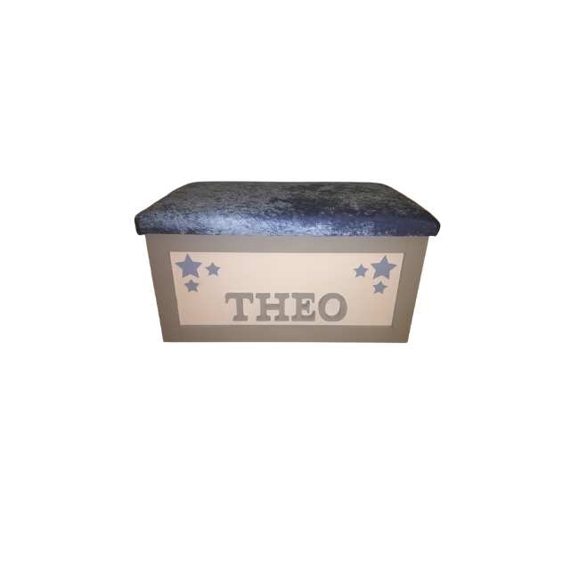 Personalised Children's Toy Box - Cluster Stars