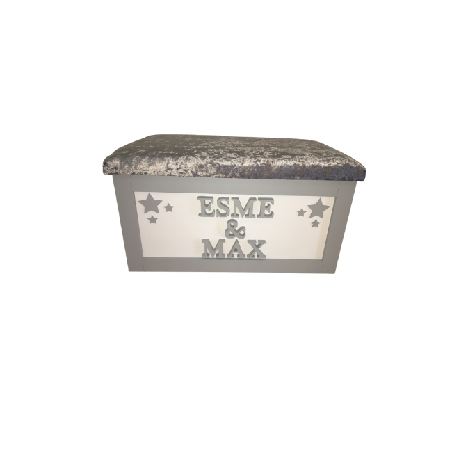 Personalised Children's Sibling Toy Box - Cluster Stars