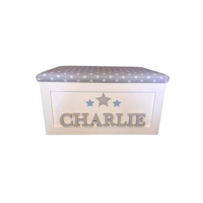 Personalised Children's Toy Box - 3x Stars