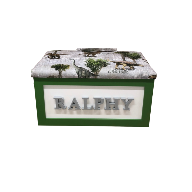 Personalised Children's Toy Box - Dinosaurs