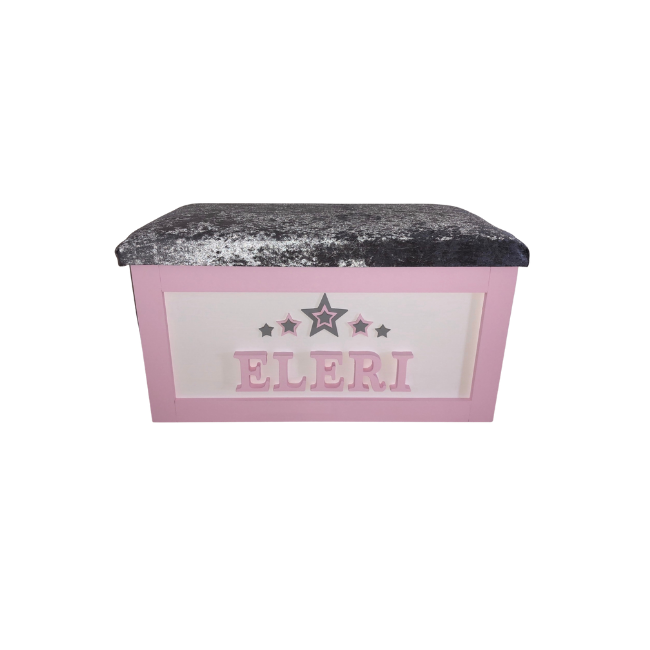 Personalised Children's Toy Box - 3D Stars