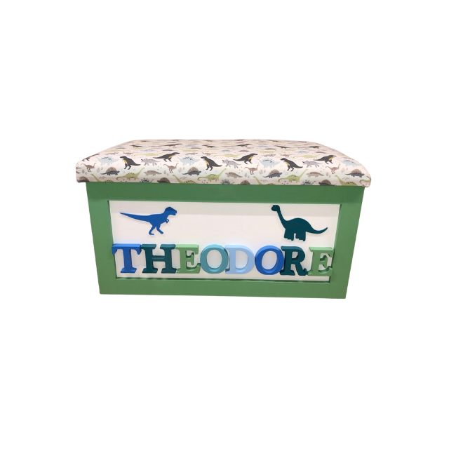 Personalised Children's Toy Box - Dinosaurs