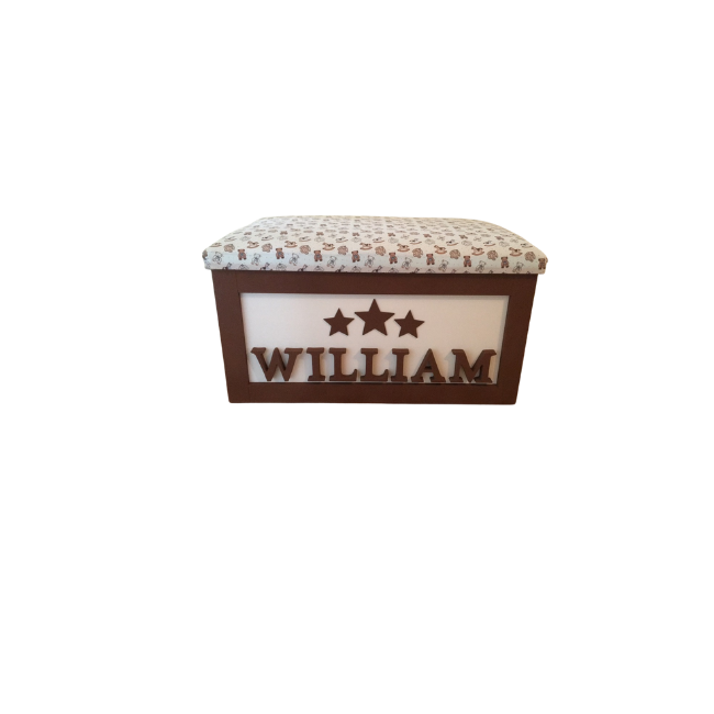 Personalised Children's Toy Box - 3x Stars