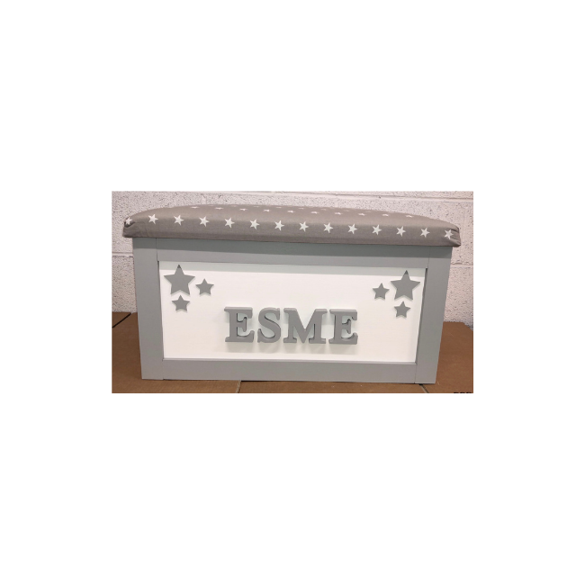 Personalised Children's Toy Box - Cluster Stars