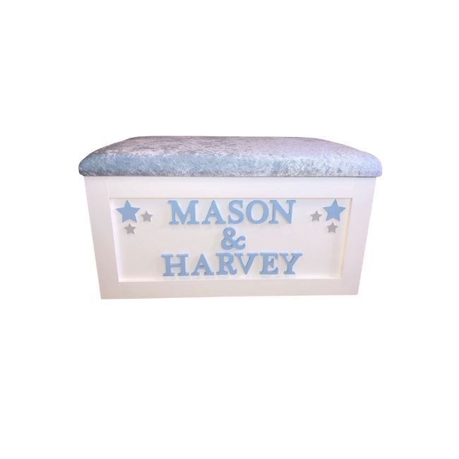 Personalised Children's Sibling Toy Box - Cluster Stars
