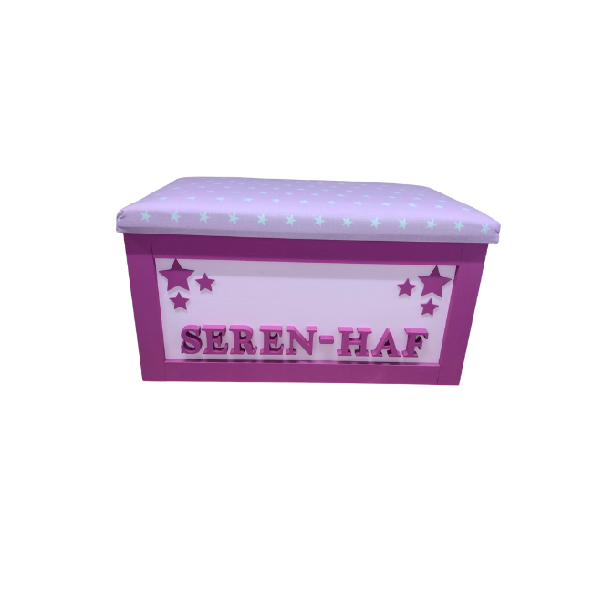 Personalised Children's Toy Box - Cluster Stars