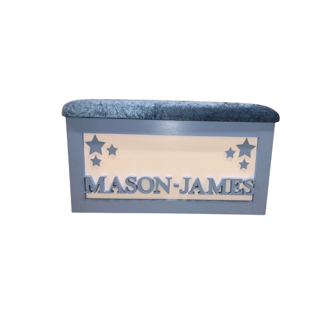 Personalised Children's Toy Box - Cluster Stars
