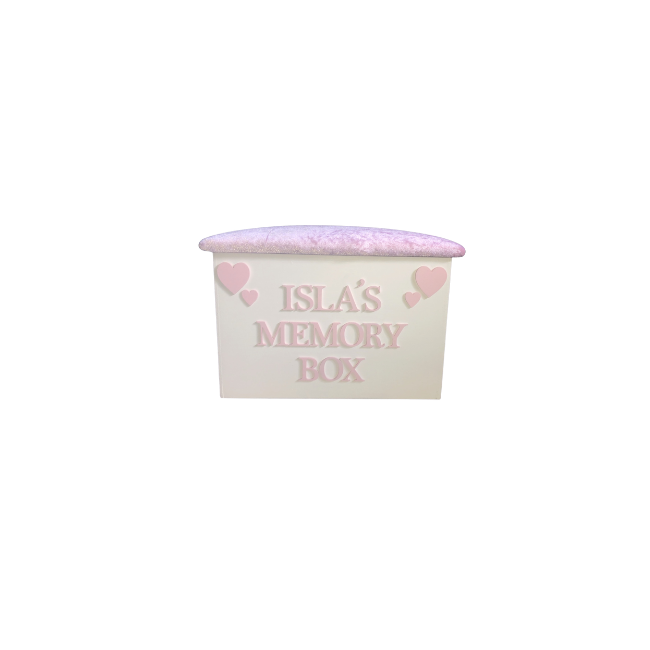 Personalised Memory Box - Hearts