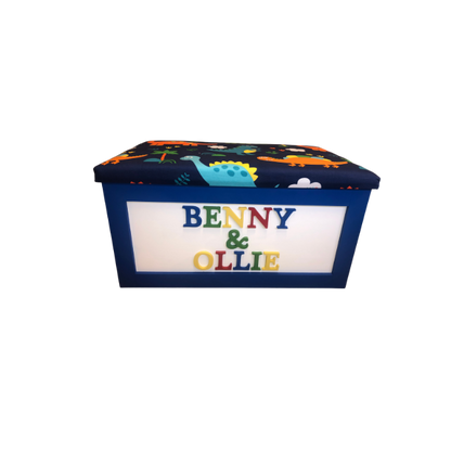 Personalised Children's Sibling Toy Box - Names only