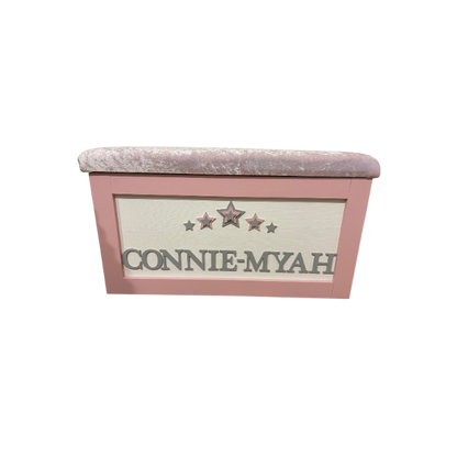 Personalised Children's Toy Box - 3D Stars