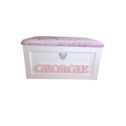 Personalised Children's Toy Box - Minnie Mouse