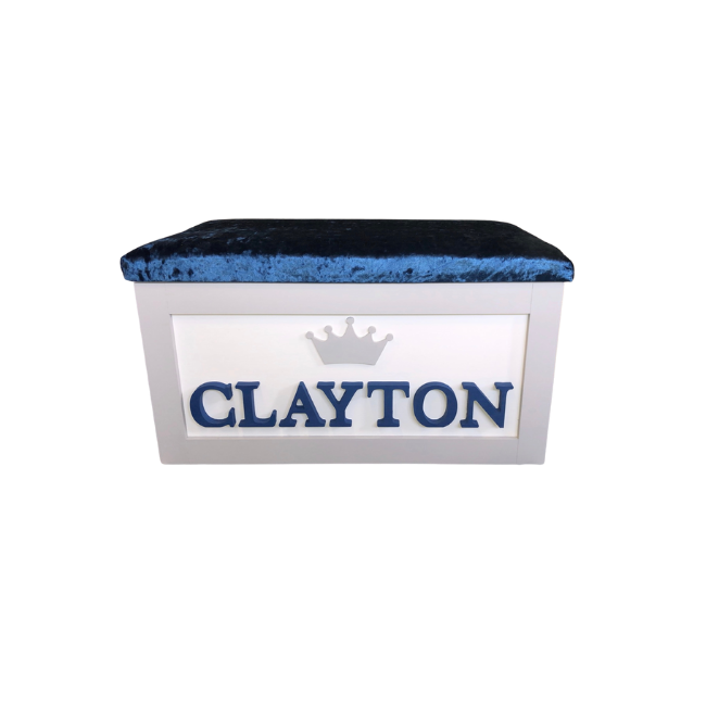 Personalised Children's Toy Box - Crown