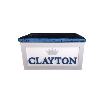 Personalised Children's Toy Box - Crown