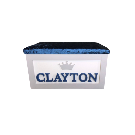 Personalised Children's Toy Box - Crown