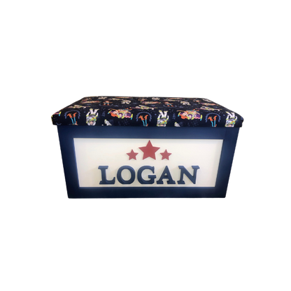 Personalised Children's Toy Box - 3x Stars
