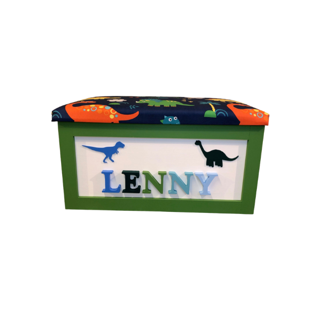Personalised Children's Toy Box - Dinosaurs