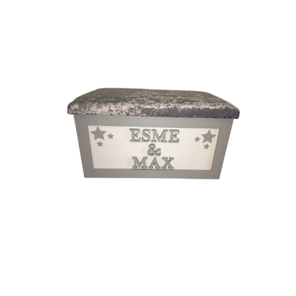 Personalised Children's Sibling Toy Box - Cluster Stars