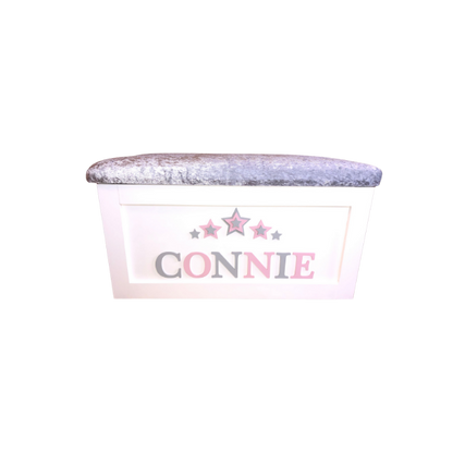 Personalised Children's Toy Box - 3D Stars