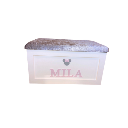 Personalised Children's Toy Box - Minnie Mouse