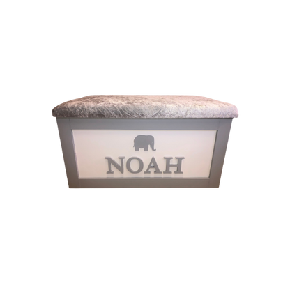 Personalised Children's Toy Box - Elephants