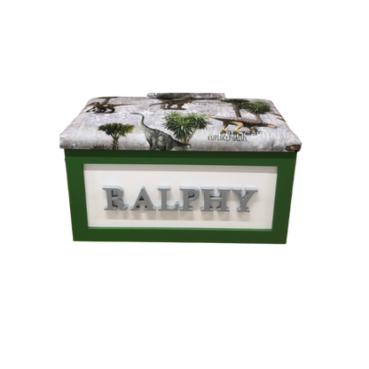 Personalised Children's Toy Box - Dinosaurs