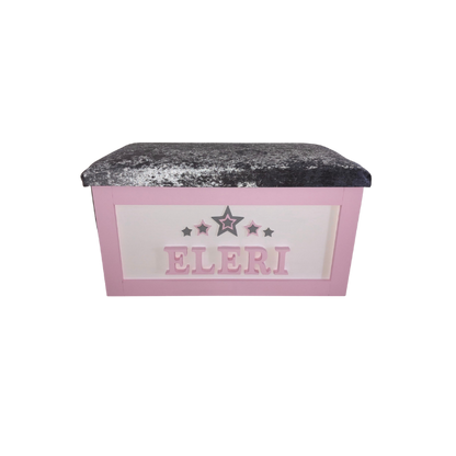 Personalised Children's Toy Box - 3D Stars