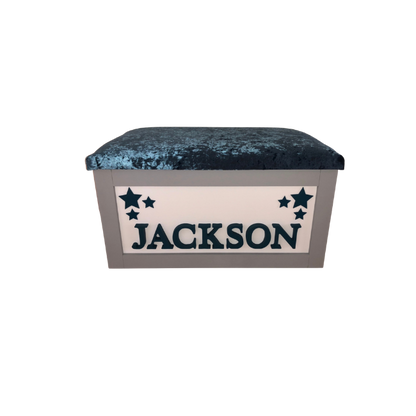 Personalised Children's Toy Box - Cluster Stars