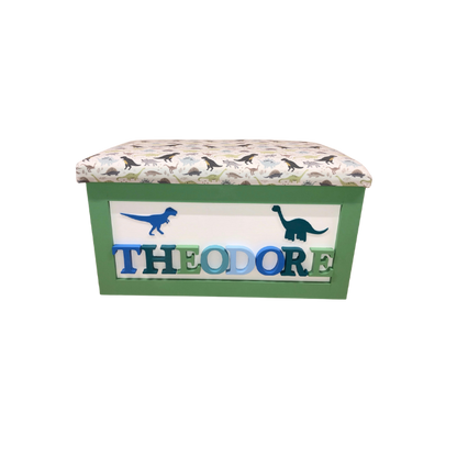 Personalised Children's Toy Box - Dinosaurs