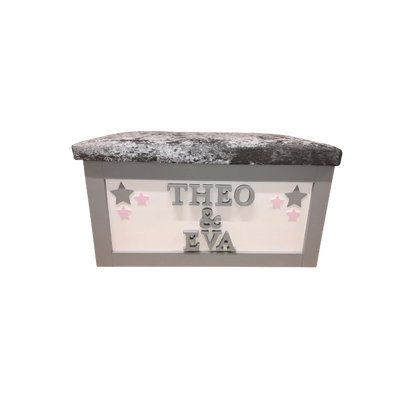 Personalised Children's Sibling Toy Box - Cluster Stars