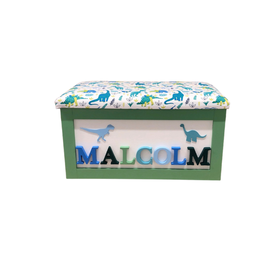 Personalised Children's Toy Box - Dinosaurs