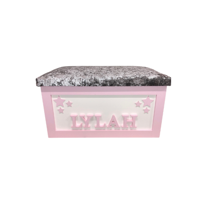 Personalised Children's Toy Box - Cluster Stars