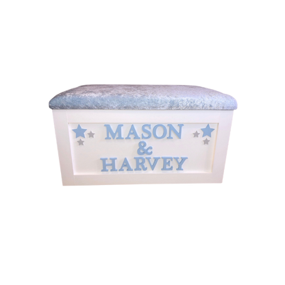 Personalised Children's Sibling Toy Box - Cluster Stars