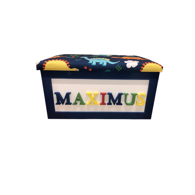 Personalised Children's Toy Box - Dinosaurs