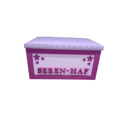 Personalised Children's Toy Box - Cluster Stars