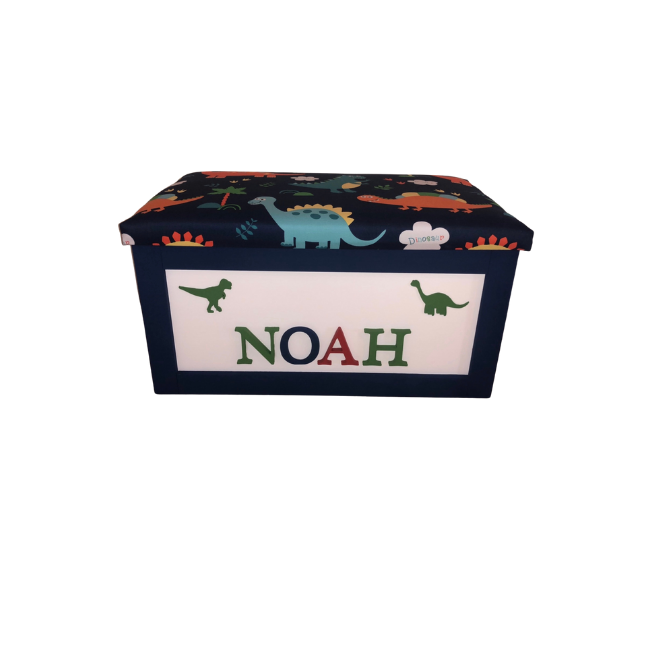 Personalised Children's Toy Box - Dinosaurs