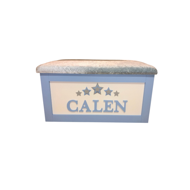 Personalised Children's Toy Box - 3D Stars