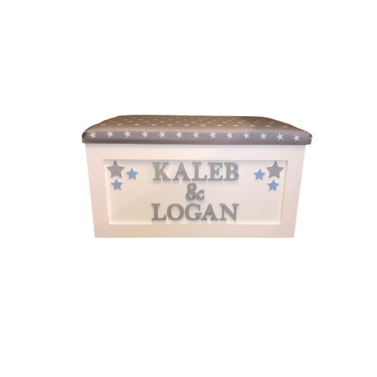 Personalised Children's Sibling Toy Box - Cluster Stars