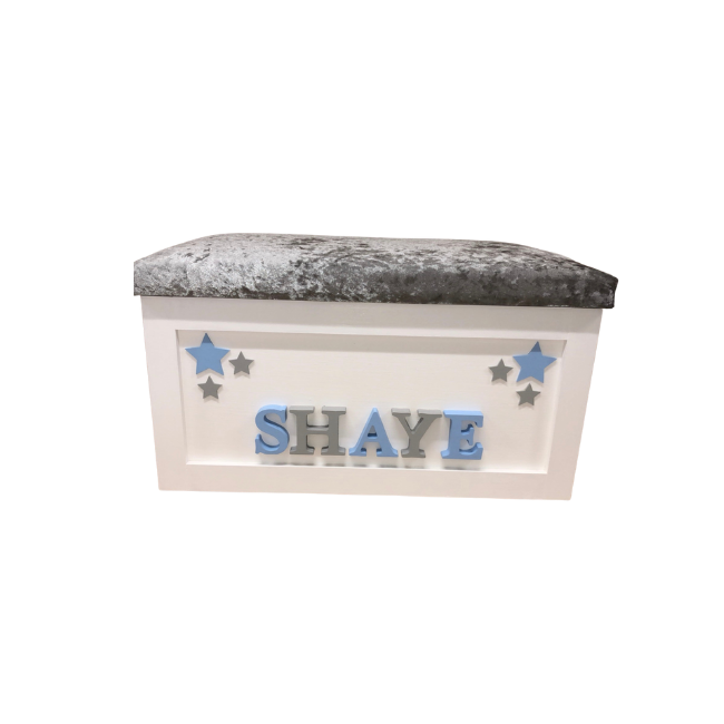 Personalised Children's Toy Box - Cluster Stars