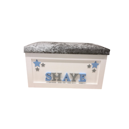 Personalised Children's Toy Box - Cluster Stars