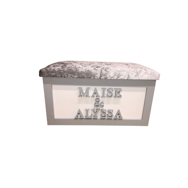 Personalised Children's Sibling Toy Box - Names only