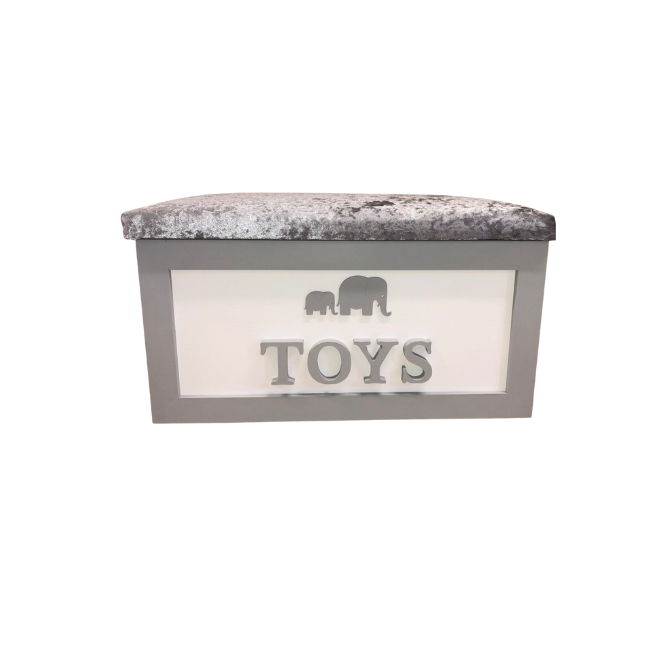 Personalised Children's Toy Box - Elephants