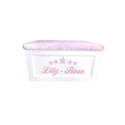 Personalised Children's Toy Box - 3D Stars