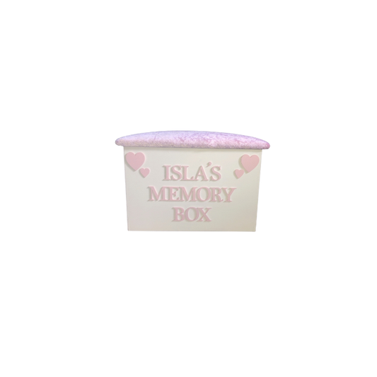 Personalised Memory Box - Hearts