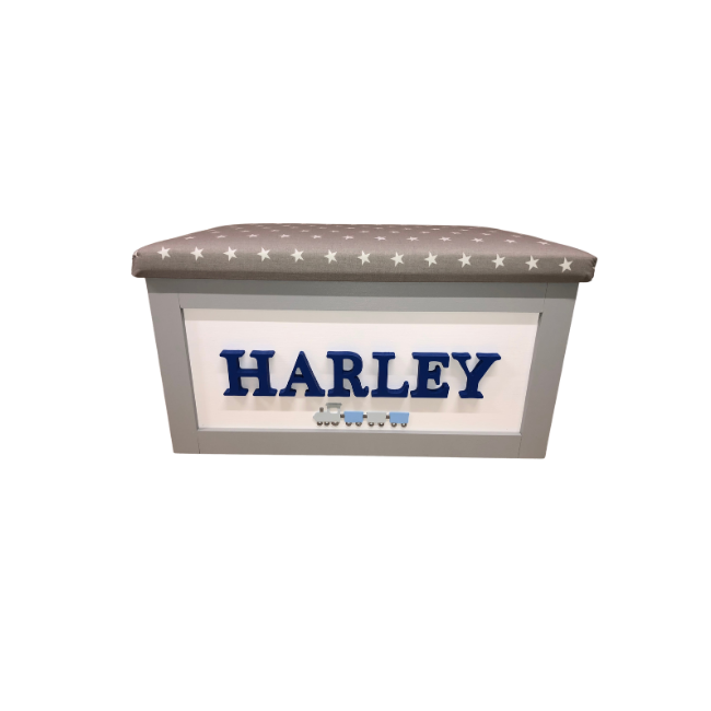 Personalised Children's Toy Box - Train