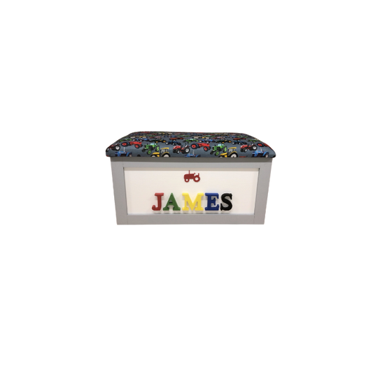 Personalised Children's Toy Box - Tractor